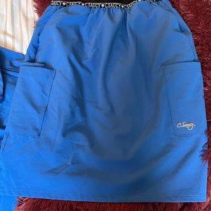 Royal blue scrub skirt